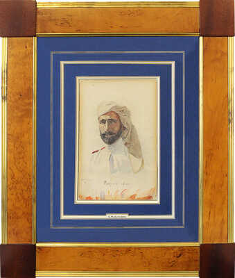 Кустодиев Борис Михайлович. Габуния. Портрет военного